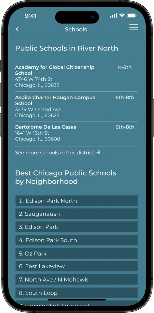 Public schools list
